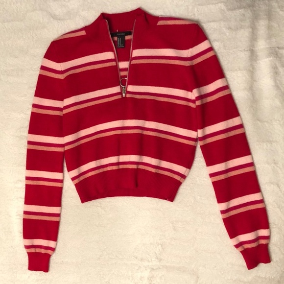 Cropped Zipper Sweater - Picture 1 of 2